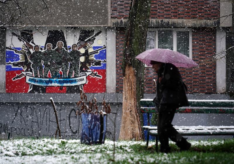 Imagine a mercenarilor Wagner in Belgrad, Foto: Oliver Bunic / AFP / Profimedia Images