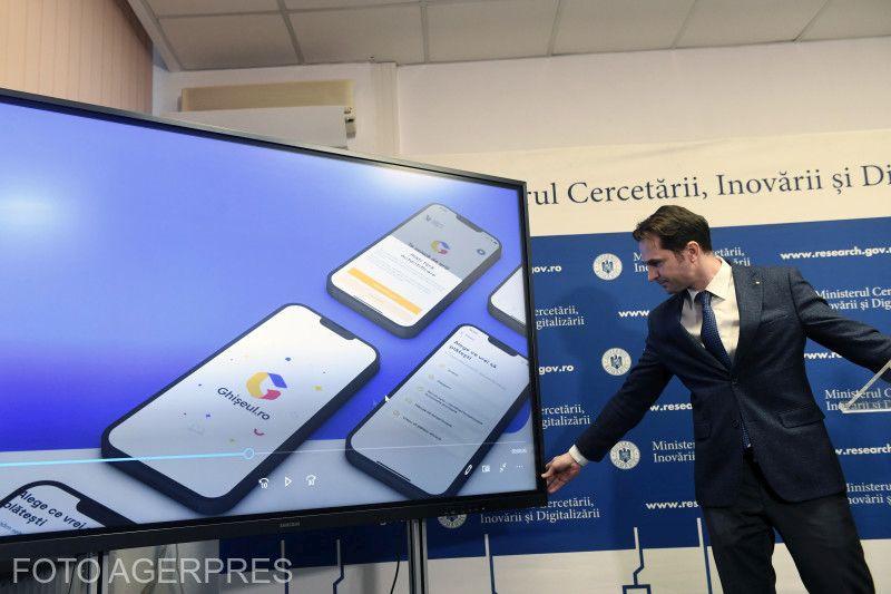 Sebastian Burduja - aplicatia de mobil Ghiseul.ro, Foto: AGERPRES