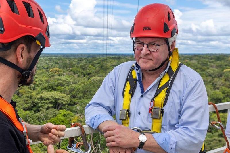 Frank-Walter Steinmeier a vizitat proiectul Amazon Tall Tower Observatory (ATTO), Foto: dpa picture alliance / Alamy / Alamy / Profimedia