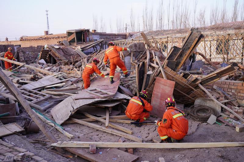 Cutremur in regiunea Xinjiang, Foto: Xinhua / Eyevine / Profimedia