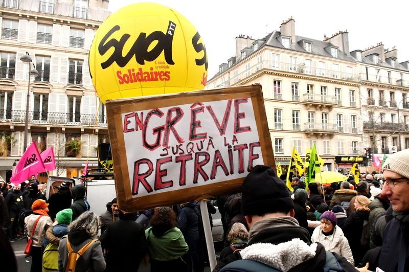 Proteste în Franța împotriva creșterii vârstei de pensionare, Foto: Ait Adjedjou Karim/ABACA / Shutterstock Editorial / Profimedia