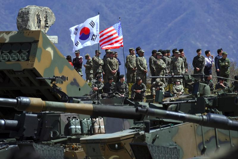 Exercitii militare comune intre soldati sud-coreeni si americani, Foto: Jung Yeon-je/ AFP / Profimedia Images