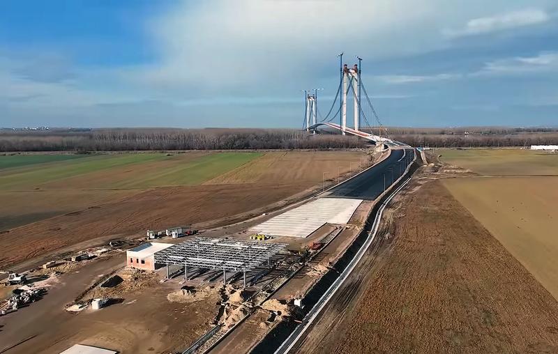 Podul de la Braila la inceput de 2023, Foto: Captura YouTube