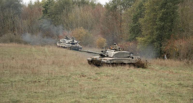 Tancuri Challenger 2 britanice în cadrul unui exercițiu militar, Foto: Martin Hibberd / Alamy / Alamy / Profimedia