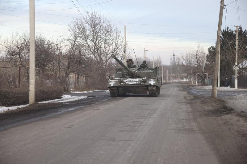 Vehicul militar ucrainean pe o stradă din Bahmut, Foto: AA/ABACA / Abaca Press / Profimedia