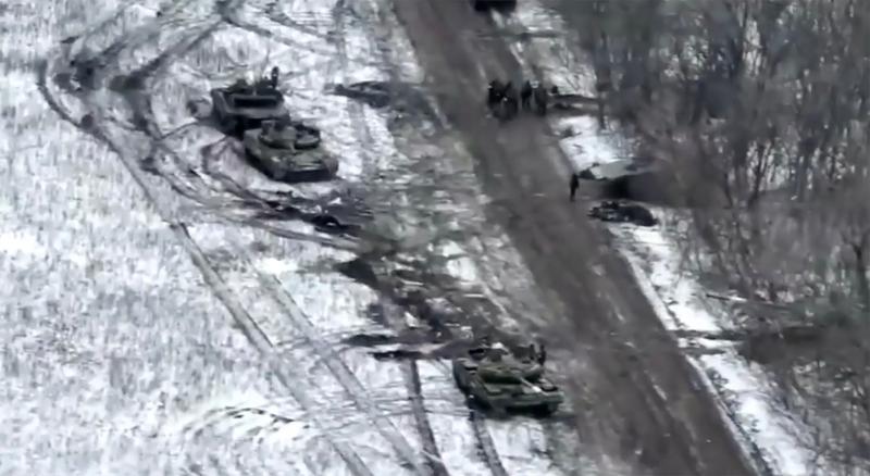 Rusia a suferit pierderi catastrofale atunci când vehiculele sale blindate au fost prinse într-o ambuscadă în Vuhledar, fiind atacate de drone ucigașe ucrainene, Foto: Not supplied / WillWest News / Profimedia