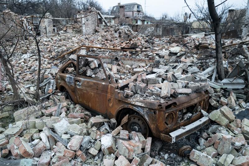 Război în Ucraina: Orașul Bahmut este în mare parte distrus după luni de lupte acerbe, Foto: AA/ABACA / Abaca Press / Profimedia