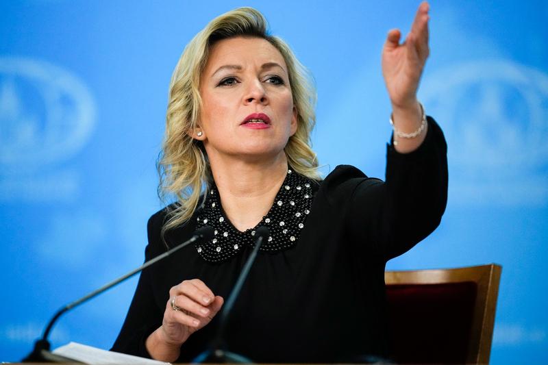 Maria Zaharova, purtatoarea de cuvant a MAE rus, Foto: Alexander Zemlianichenko / AP - The Associated Press / Profimedia