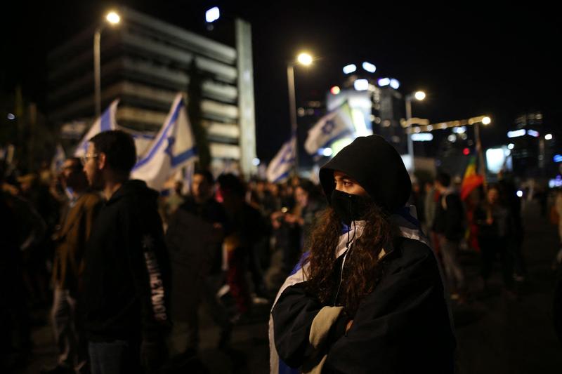 Proteste impotriva reformelor judiciare ale guvernului Netanyahu, Foto: AA/ABACA / Abaca Press / Profimedia