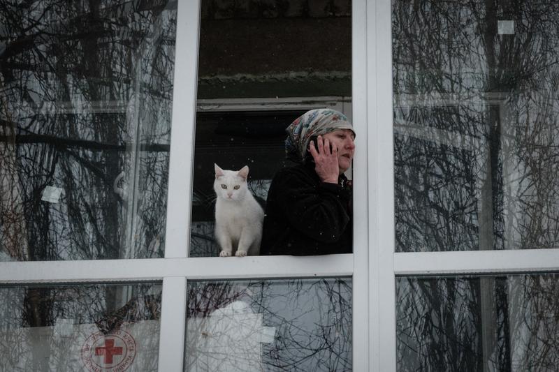 Război în Ucraina: Ultimii locuitori din Bahmut refuză să fugă din calea forţelor ruse, Foto: Yasuyoshi Chiba / AFP / Profimedia Images