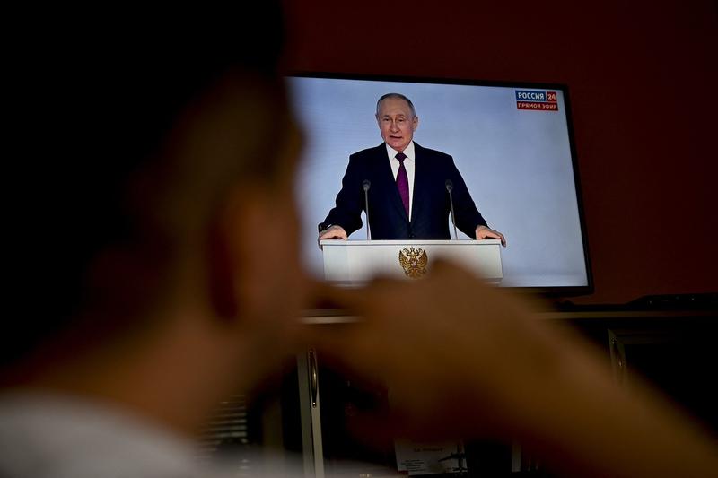 Discursul lui Vladimir Putin a fost televizat, Foto: AA/ABACA / Abaca Press / Profimedia