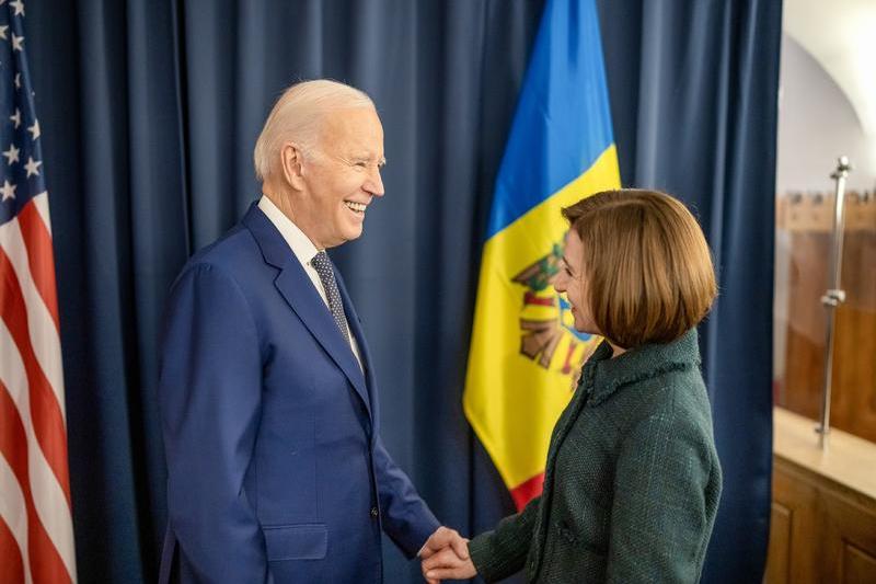 Joe Biden si Maia Sandu, Foto: Presedintia Republicii Moldova