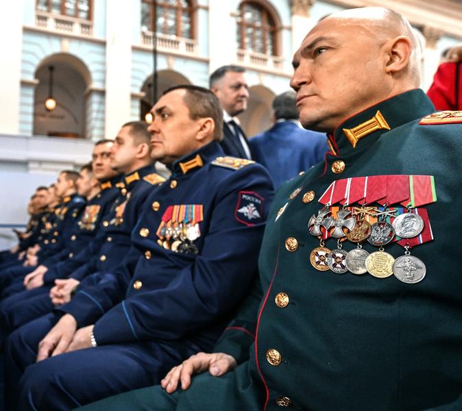 Soldați ruși la discursul lui Vladimir Putin către Adunarea Federală, Foto: Kommersant Photo Agency / ddp USA / Profimedia