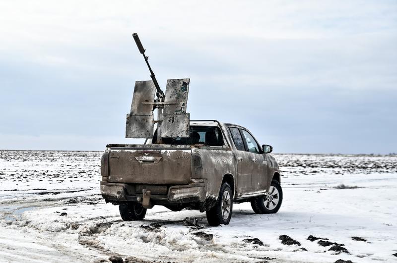 Echipamentul batalionului de cazaci apără direcția Zaporojie din primele zile ale războiului, Foto: Ukrinform / Shutterstock Editorial / Profimedia