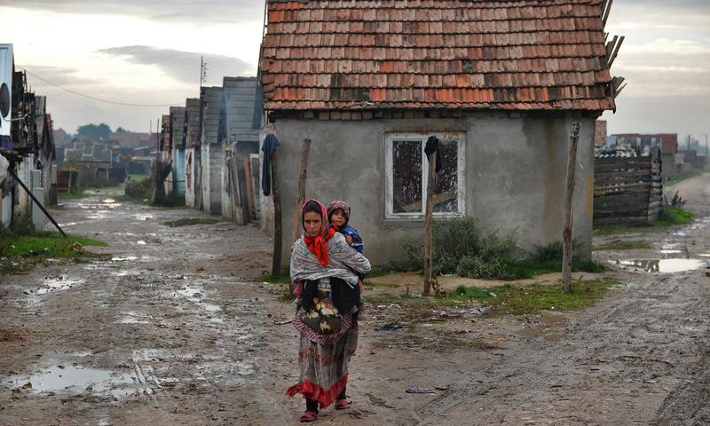 Romi, satul Tinca, județul Bihor, Foto: Daniel MIHAILESCU / AFP / Profimedia