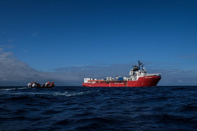 Nava Ocean Viking salvand migranti, Foto: Michael Bunel / Zuma Press / Profimedia Images