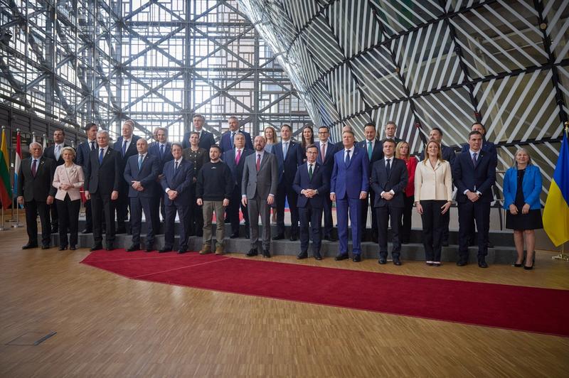 Liderii Consiliului European alături de Volodimir Zelenski, Foto: EyePress News / Shutterstock Editorial / Profimedia Images