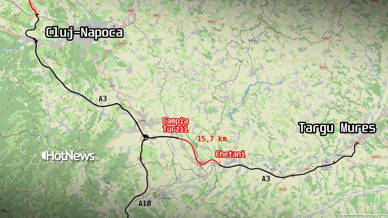 Chetani - Campia Turzii, tronson din Autostrada Transilvania A3, Foto: Hotnews