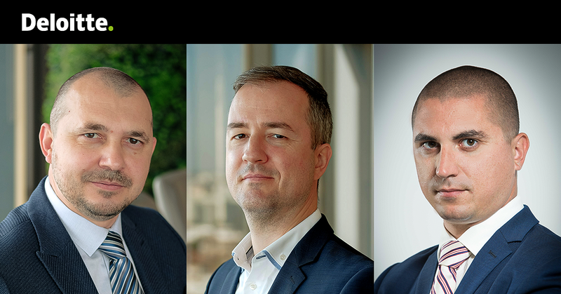 Sergiu Zaharia, Mihai Olteanu, Adrian Ifrim, Foto: Deloitte Romania