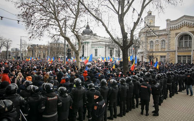 Proteste la Chisinau organizate de partidul Șor, Foto: Aurel Obreja / AP / Profimedia