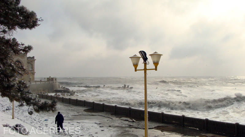 Marea Neagră iarna, Foto: AGERPRES