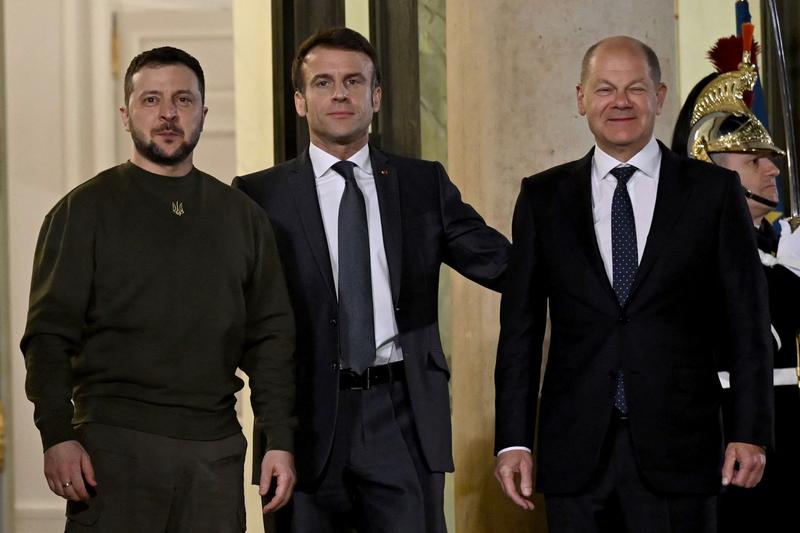 Zelenski, Macron si Scholz s-au intalnit la Paris, Foto: Emmanuel DUNAND / AFP / Profimedia