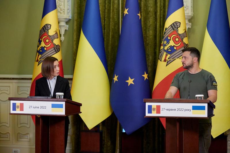 Volodimir Zelenski si Maia Sandu, Foto: ABACA / Abaca Press / Profimedia