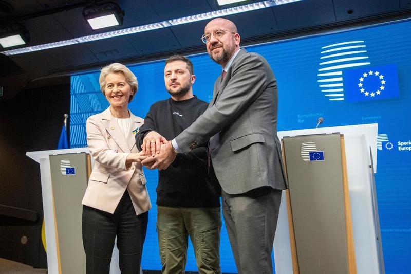 Ursula von der Leyen, Volodimir Zelenski si Charles Michel, Foto: - / Shutterstock Editorial / Profimedia