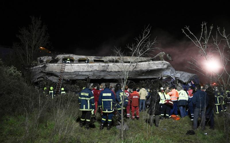 Accident de tren in Grecia, Foto: Sakis Mitrolidis / AFP / Profimedia Images