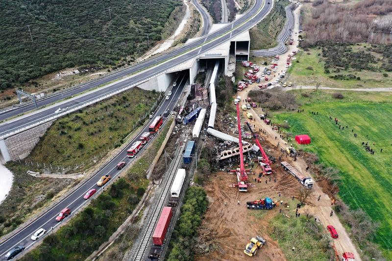 Accident feroviar în Grecia, Foto: Intime News/Athena Pictures / Shutterstock Editorial / Profimedia