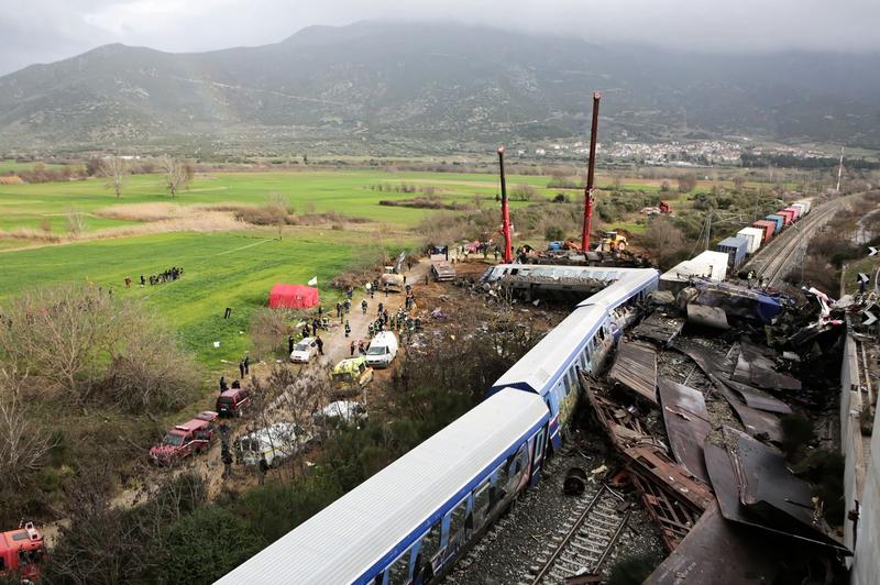 Accident feroviar în Grecia, Foto: Intime News/Athena Pictures / Shutterstock Editorial / Profimedia