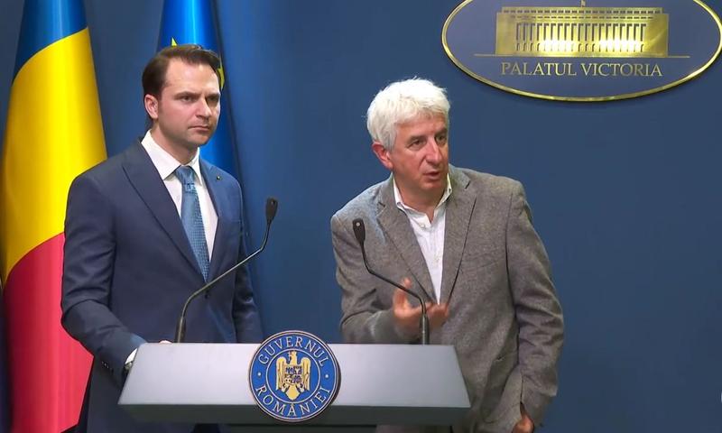 Sebastian Burduja și Nicu Sebe, Foto: Captura video Guvern