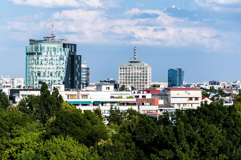 Bucureștiul văzut de sus, zona Charles de Gaulle și Dorobanți, Foto: Adriana Sulugiuc, Dreamstime.com