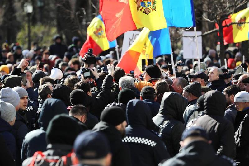 Protest organizat de Partidul Șor la Chișinău, Foto: Rodion Proca / Sputnik / Profimedia