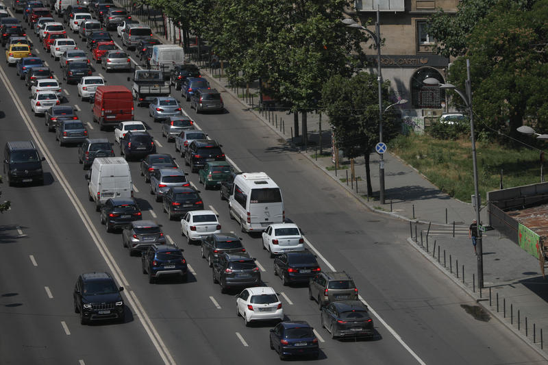 Aglomerație în trafic, Foto: Inquam Photos / Alexandru Busca