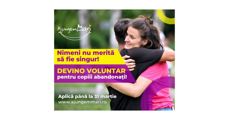 Ajungem MARI caută 250 de voluntari pentru copiii abandonați , Foto: Ajungem MARI