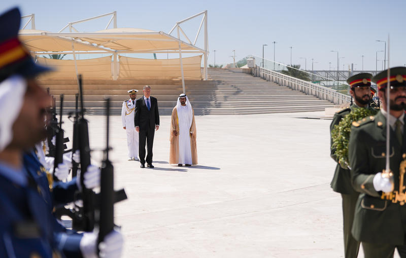 Klaus Iohannis în vizită oficială în Emiratele Arabe Unite, Foto: Presidency.ro