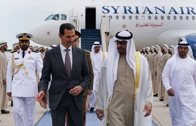 Bashar al-Assad și şeicul Mohamed bin Zayed Al-Nahyan, Foto: Syrian Presidency / AP / Profimedia