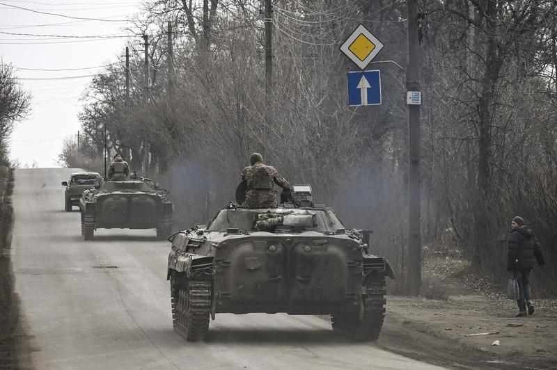 Blindate ucrainene în Ceasiv Iar, la vest de Bahmut, Foto: AA/ABACA / Abaca Press / Profimedia