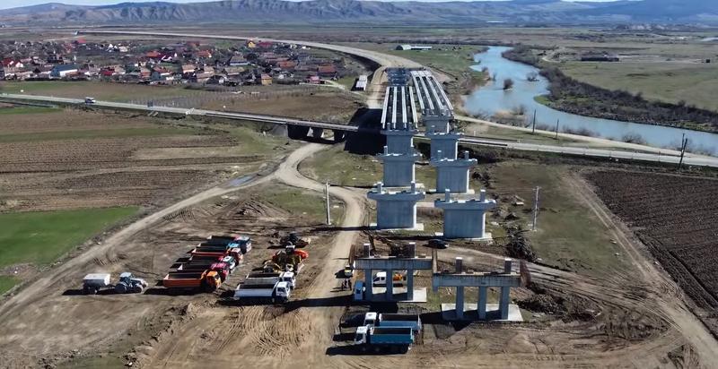 Autostrada Transilvania A3, de la Chetani la Campia Turzii, martie 2023, Foto: Captura YouTube