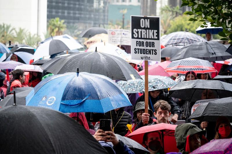 Grevă a personalului şcolilor din Los Angeles, Foto: David Crane / AP / Profimedia