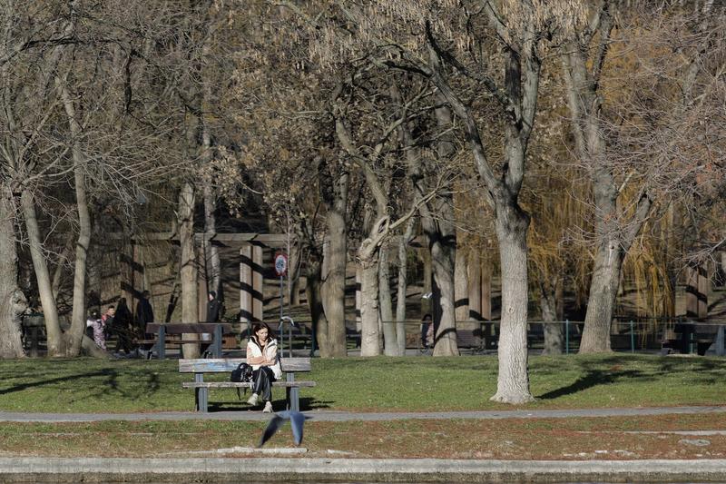 Singurătate în parc, Foto: Inquam Photos / George Călin