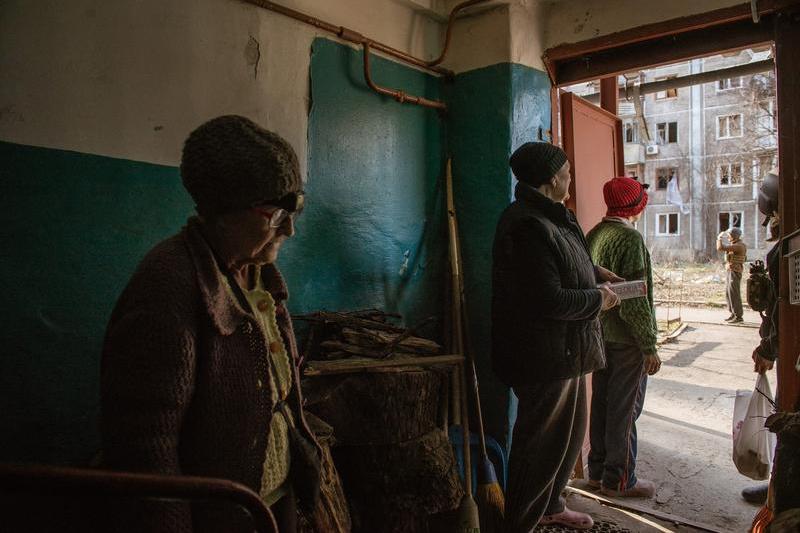 Locuitori din Avdiivka, Foto: AA / Abaca Press / Profimedia Images