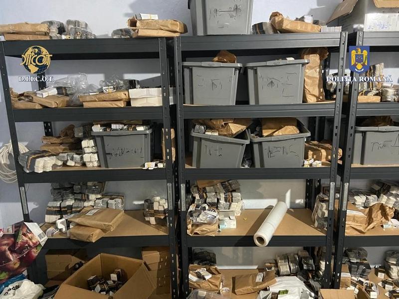 Primul laborator clandestin de produse anabolizante din România, Foto: DIICOT