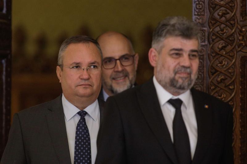 Liderii Coaliției - Marcel Ciolacu, Nicolae Ciucă și Kelemen Hunor, Foto: Inquam Photos / Octav Ganea
