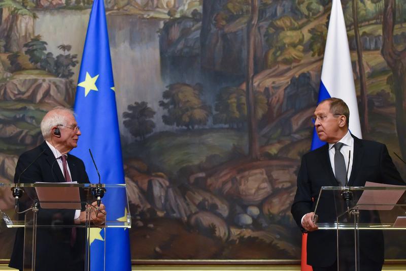 Josep Borrell la o intalnire cu Serghei Lavrov din 2021, Foto: Sputnik / Profimedia Images