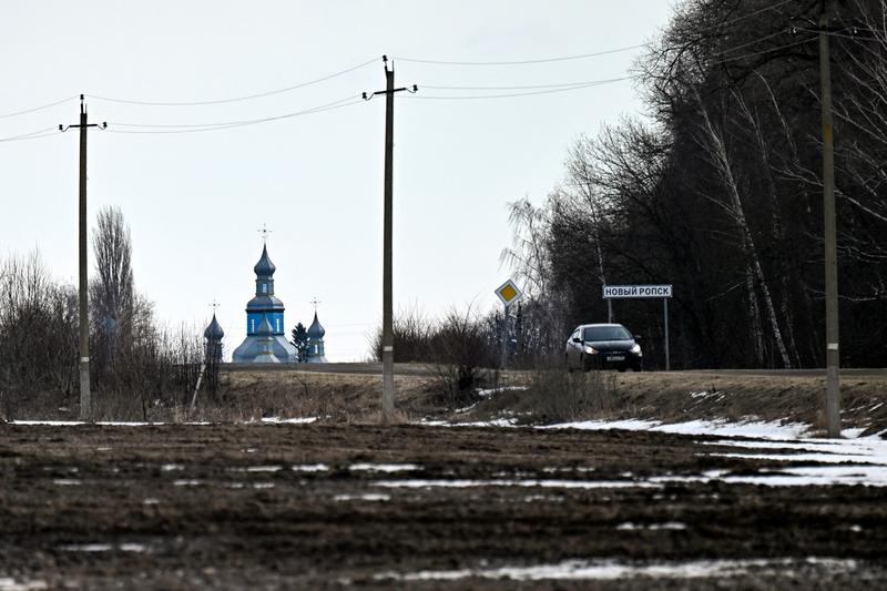 Satul Novyi Ropsk din regiunea Briansk, la aproximativ 1 km de granița cu Ucraina, Foto: Kirill KUDRYAVTSEV / AFP / Profimedia