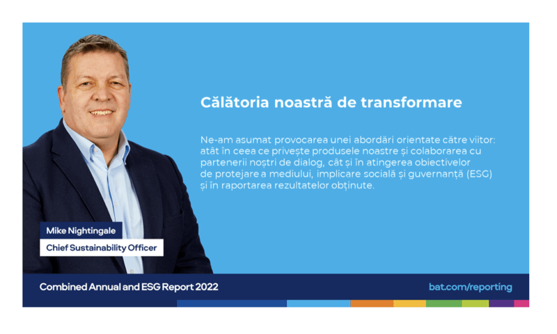 Mike Nightingale, Chief Sustainability Officer BAT, Foto: BAT