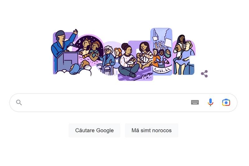 Doodle Google, 8 Martie 2023, Foto: Captură foto Google