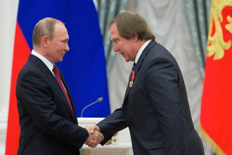 Serghei Roldughin primit de Putin la Kremlin in 2016, Foto: Ivan Sekretarev / AFP / Profimedia Images